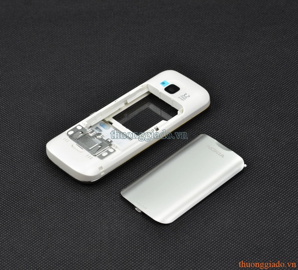 Bộ vỏ Nokia C5-00 màu trắng white full original housing